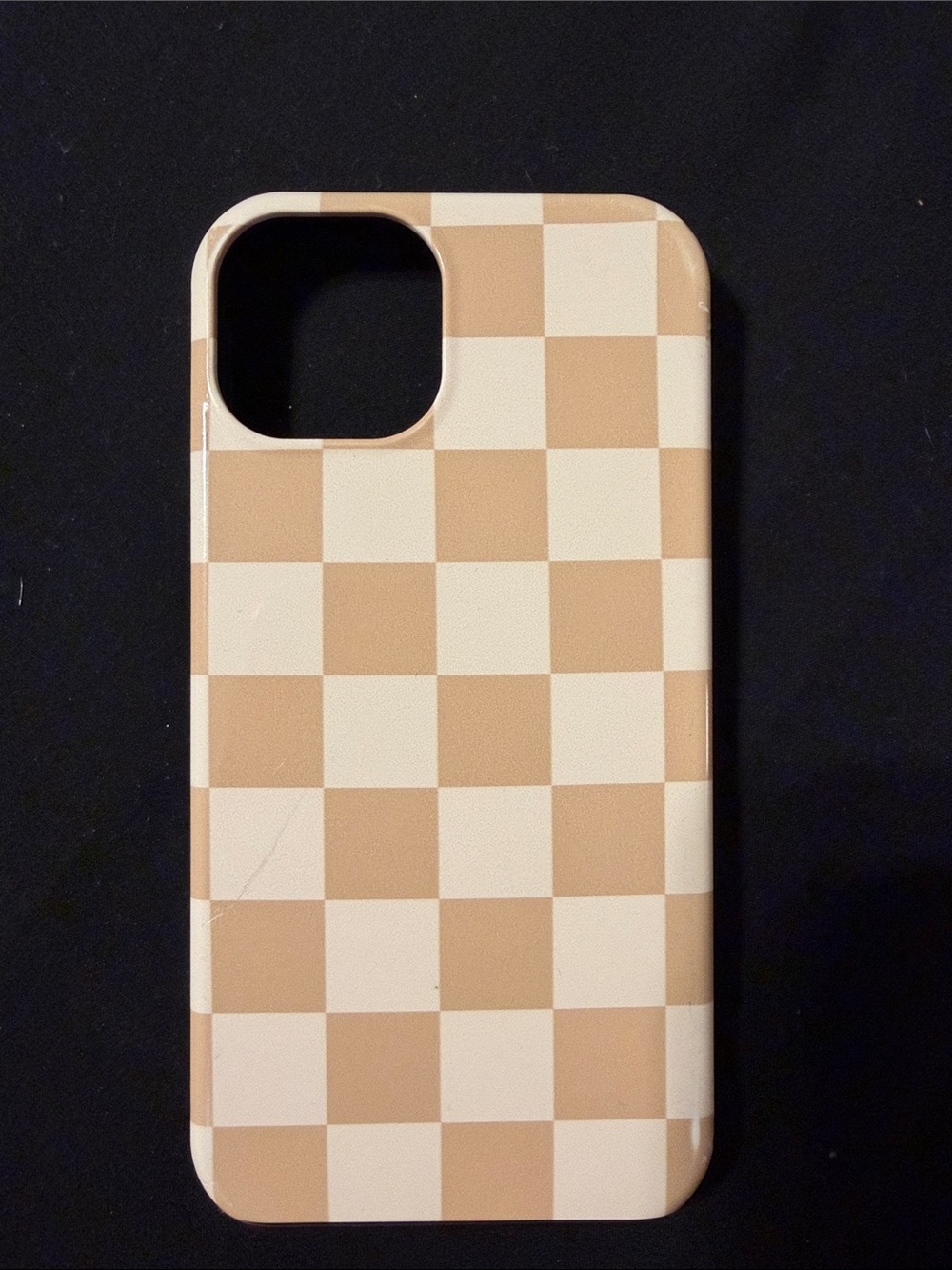 Beige Checkerboard Phone 13 Case